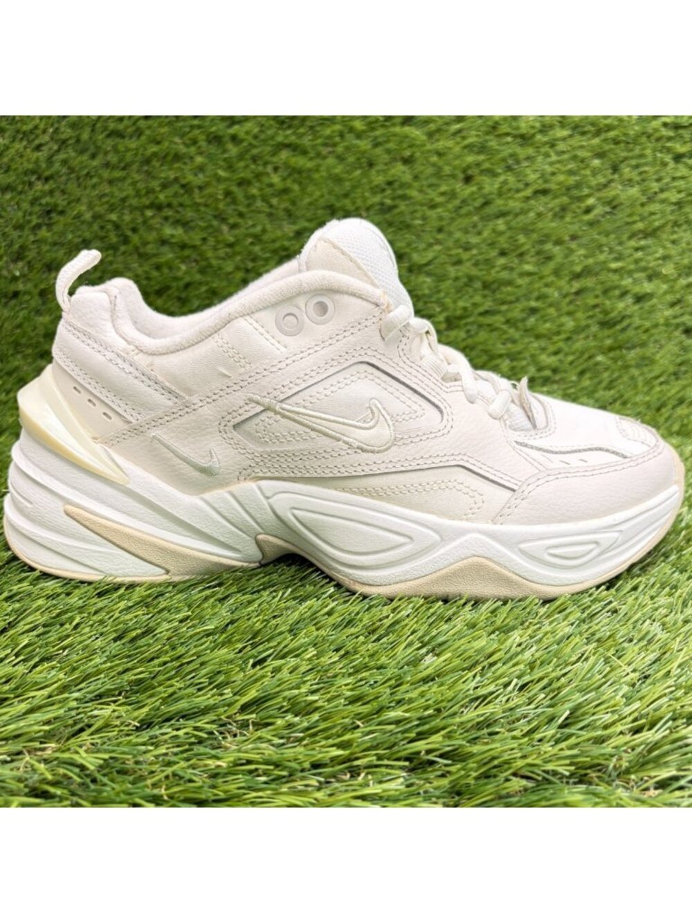 Nike M2K Tekno Womens Size 6.5 Summit White Athletic Running Shoes Sneakers
